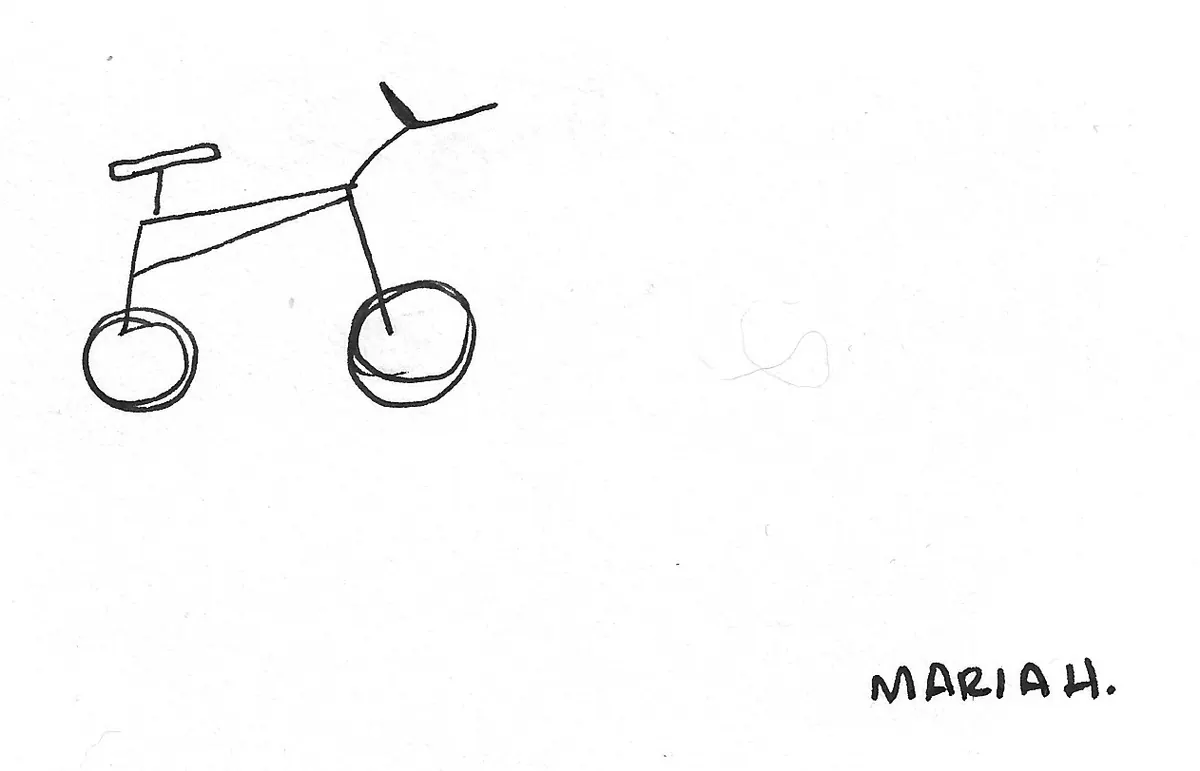 Bicicleta dibujada a mano, Bike - 031