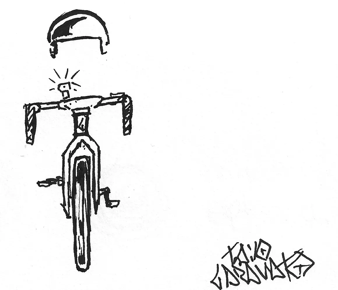 Bicicleta dibujada a mano, Bike - 059