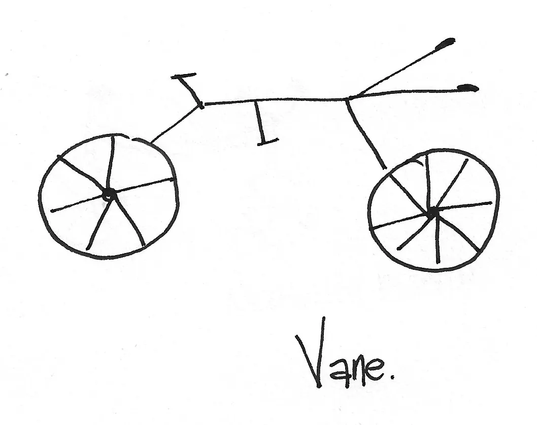 Bicicleta dibujada a mano, Bike - 072
