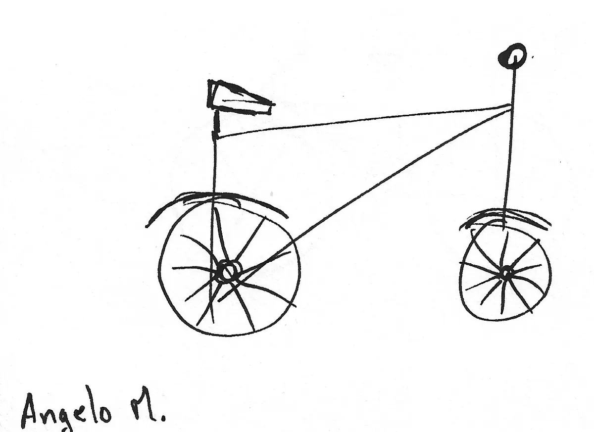 Bicicleta dibujada a mano, Bike - 085