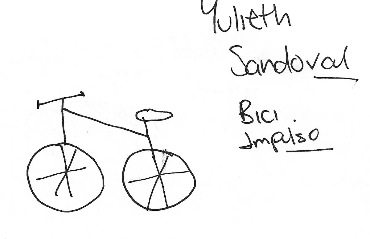 Bicicleta dibujada a mano, Bike - 088