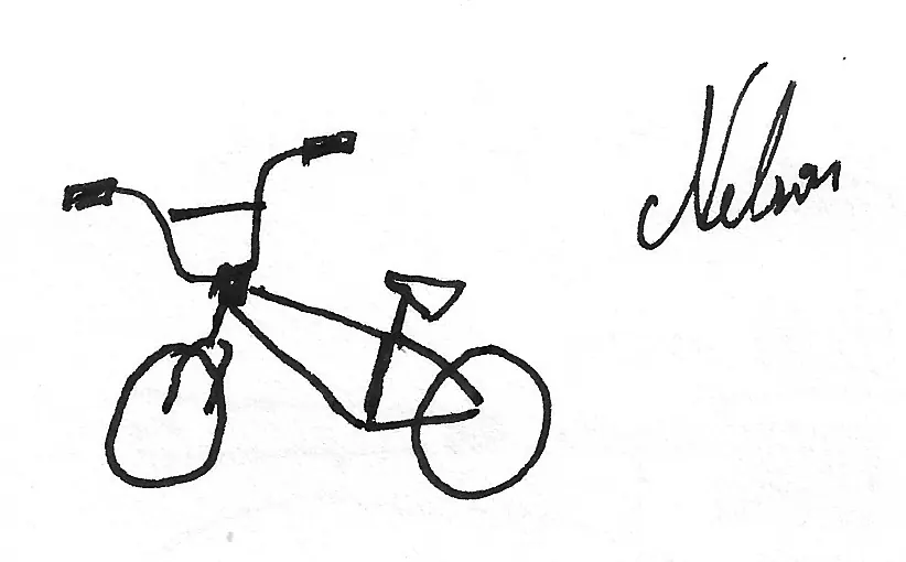 Bicicleta dibujada a mano, Bike - 091