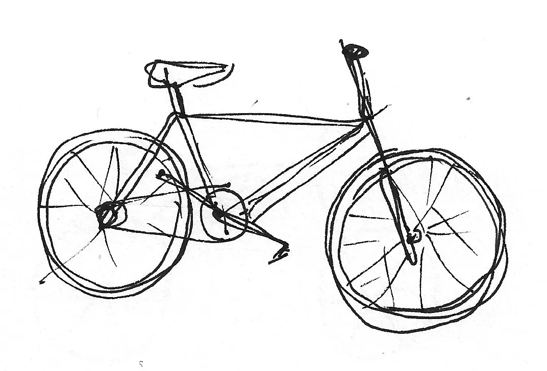 Bicicleta dibujada a mano, Bike - 103