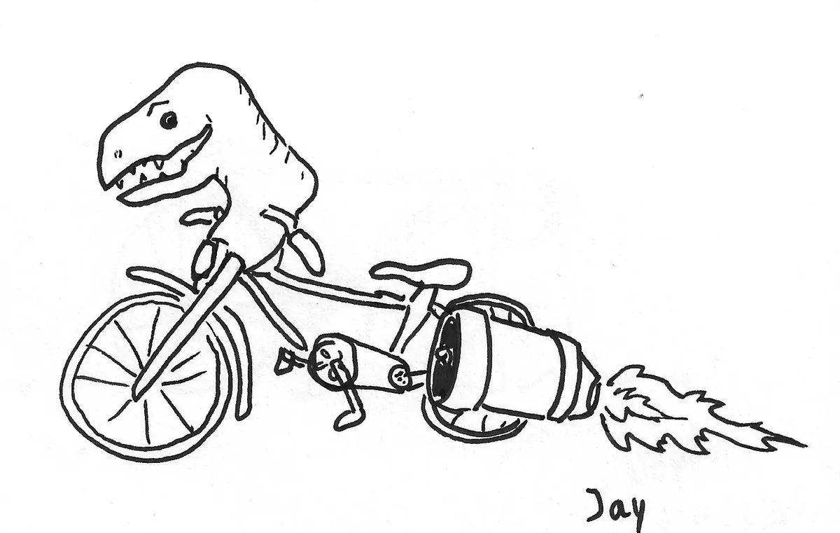 Bicicleta dibujada a mano, Bike - 108
