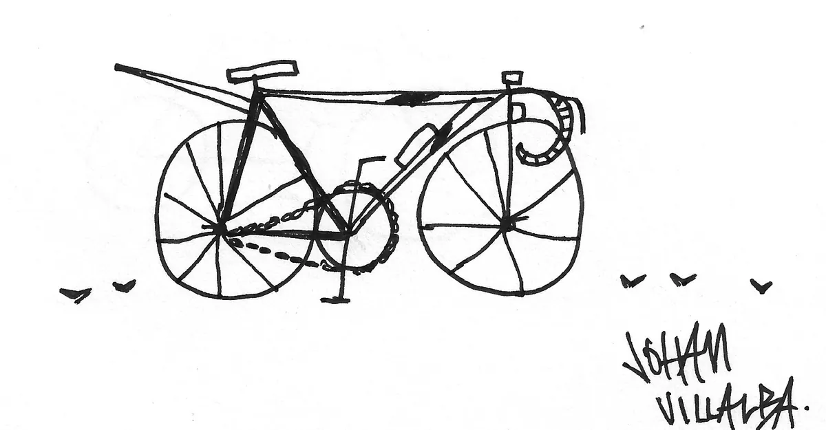 Bicicleta dibujada a mano, Bike - 109