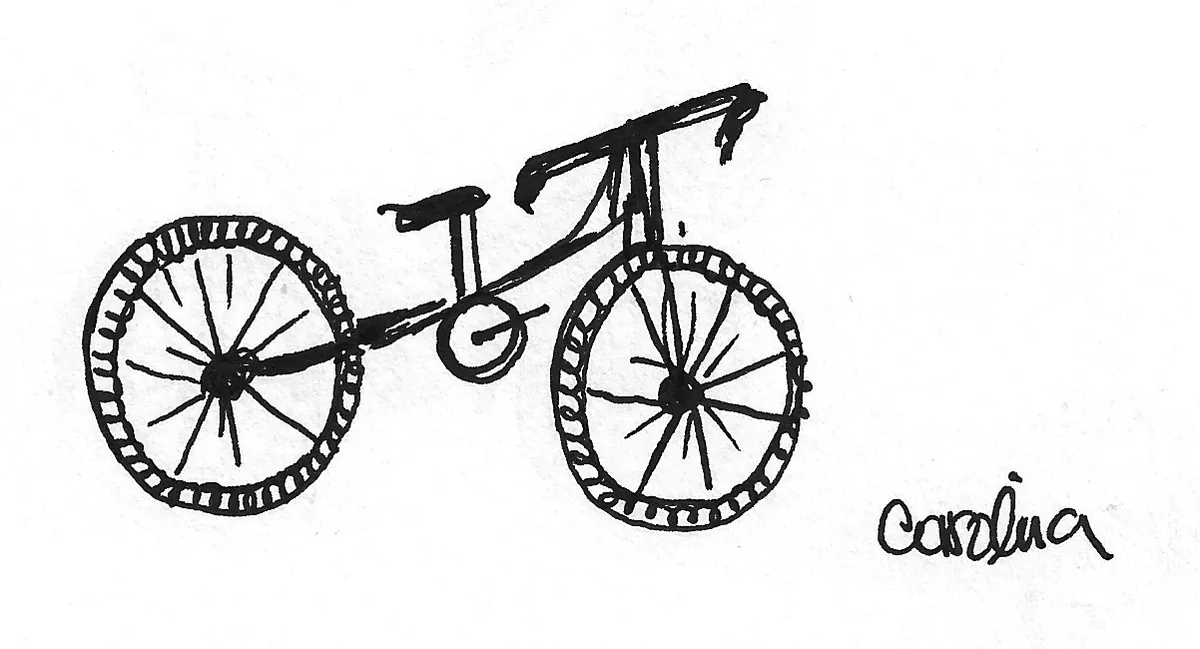 Bicicleta dibujada a mano, Bike - 112