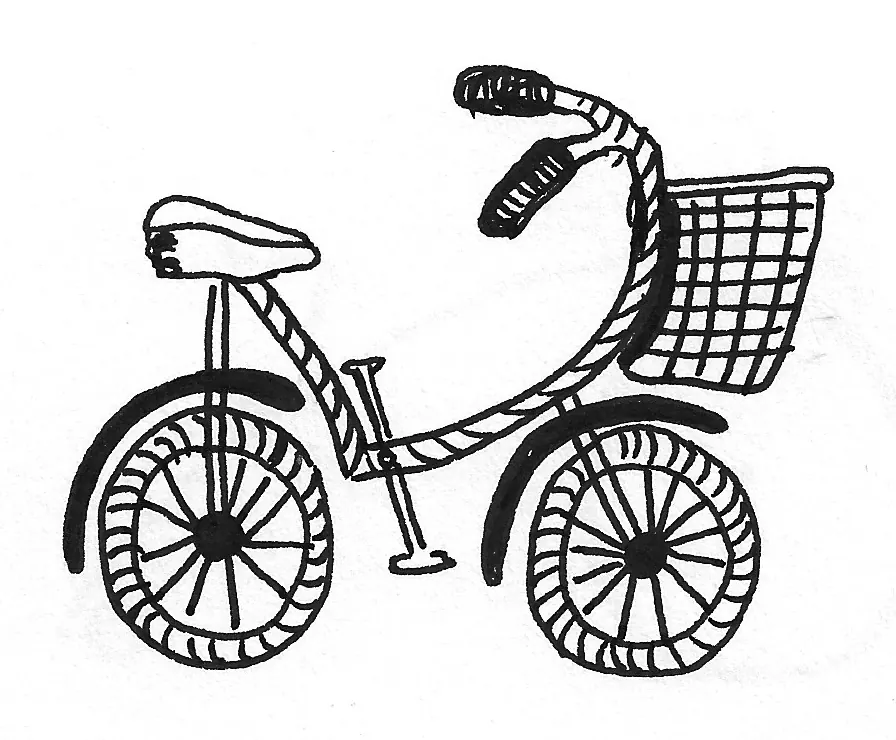 Bicicleta dibujada a mano, Bike - 113