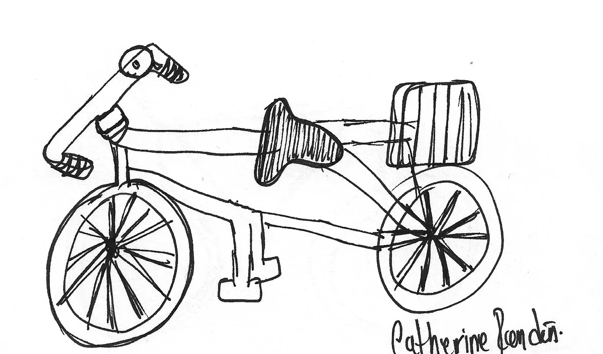 Bicicleta dibujada a mano, Bike - 118