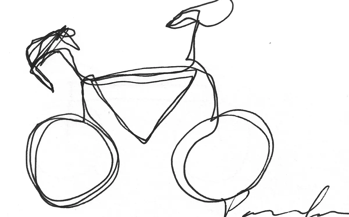 Bicicleta dibujada a mano, Bike - 119