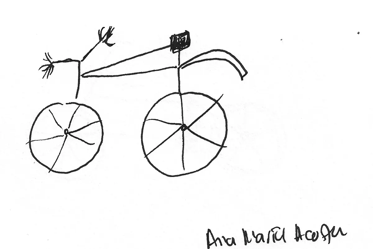 Bicicleta dibujada a mano, Bike - 127