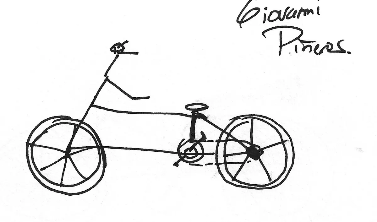 Bicicleta dibujada a mano, Bike - 128
