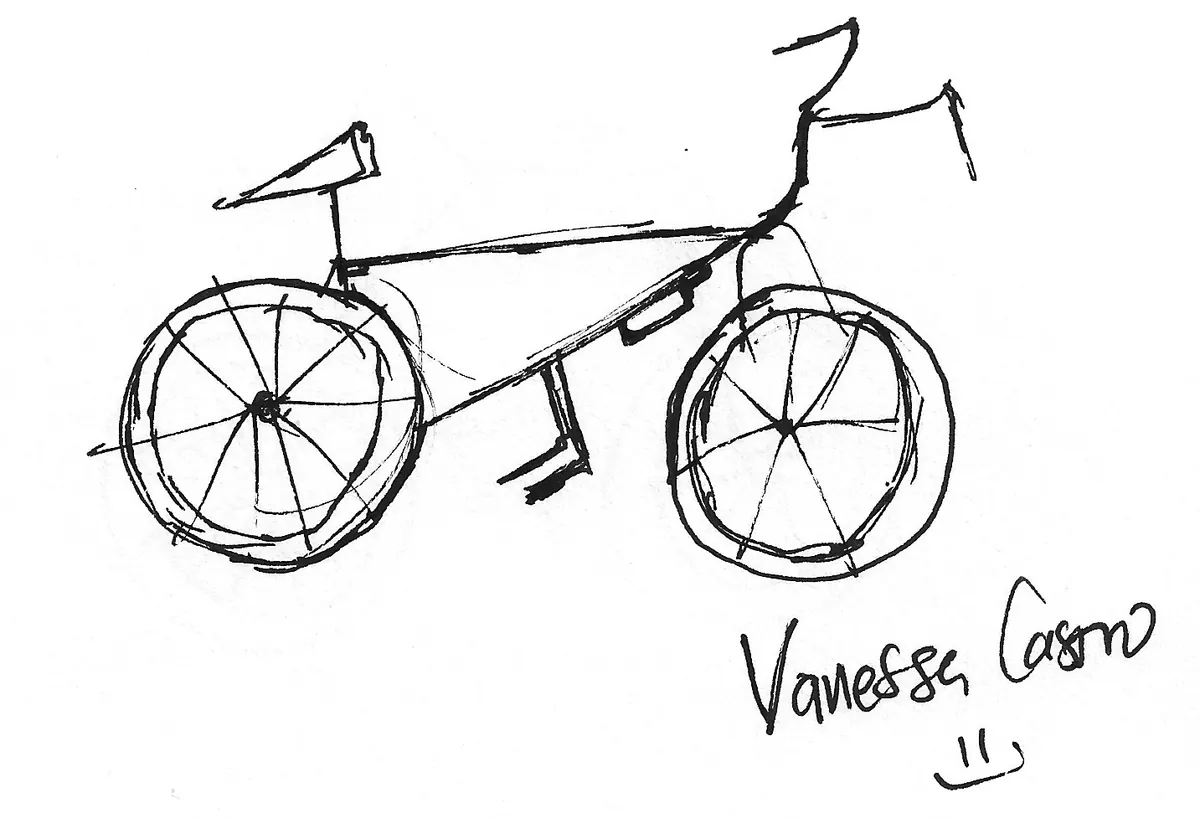 Bicicleta dibujada a mano, Bike - 134