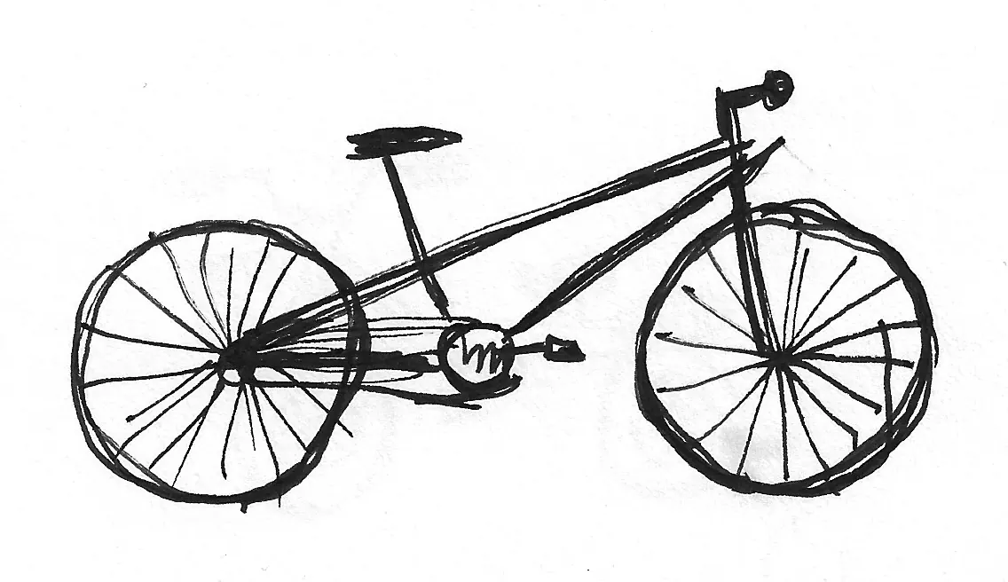 Bicicleta dibujada a mano, Bike - 139