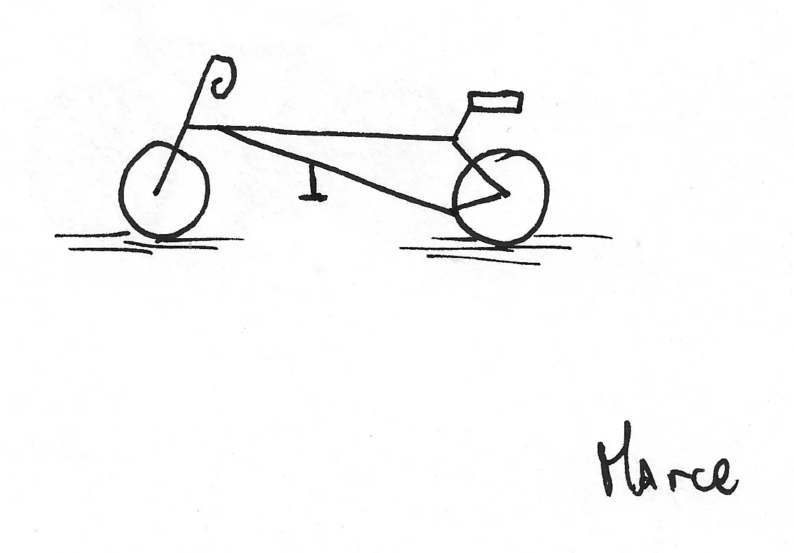 Bicicleta dibujada a mano, Bike - 141