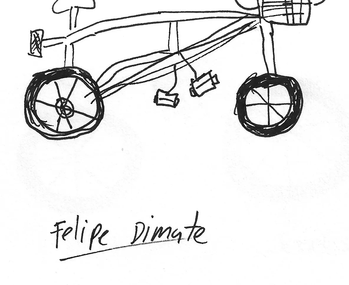 Bicicleta dibujada a mano, Bike - 146