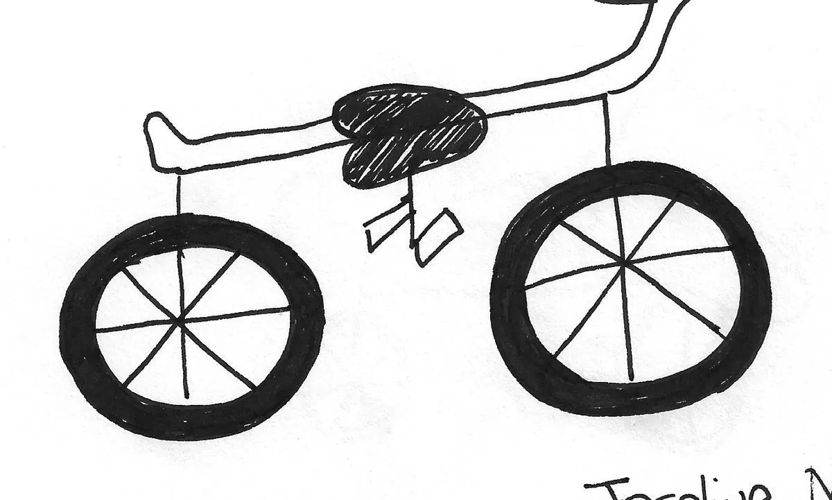 Bicicleta dibujada a mano, Bike - 147