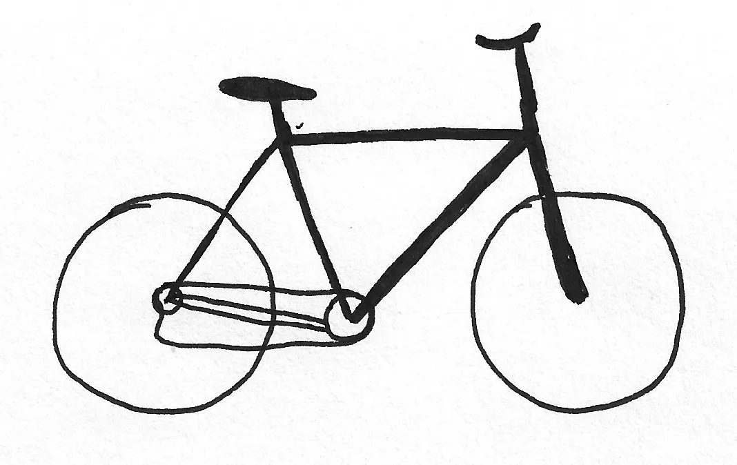 Bicicleta dibujada a mano, Bike - 149