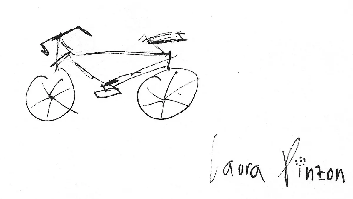 Bicicleta dibujada a mano, Bike - 160