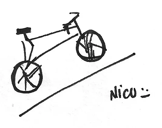 Bicicleta dibujada a mano, Bike - 161