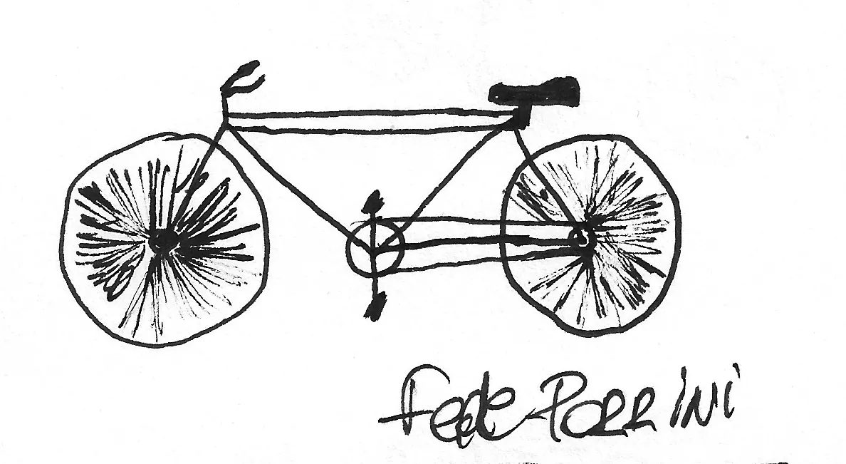 Bicicleta dibujada a mano, Bike - 168