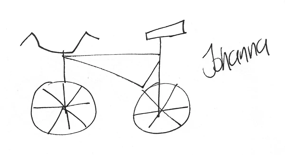 Bicicleta dibujada a mano, Bike - 171