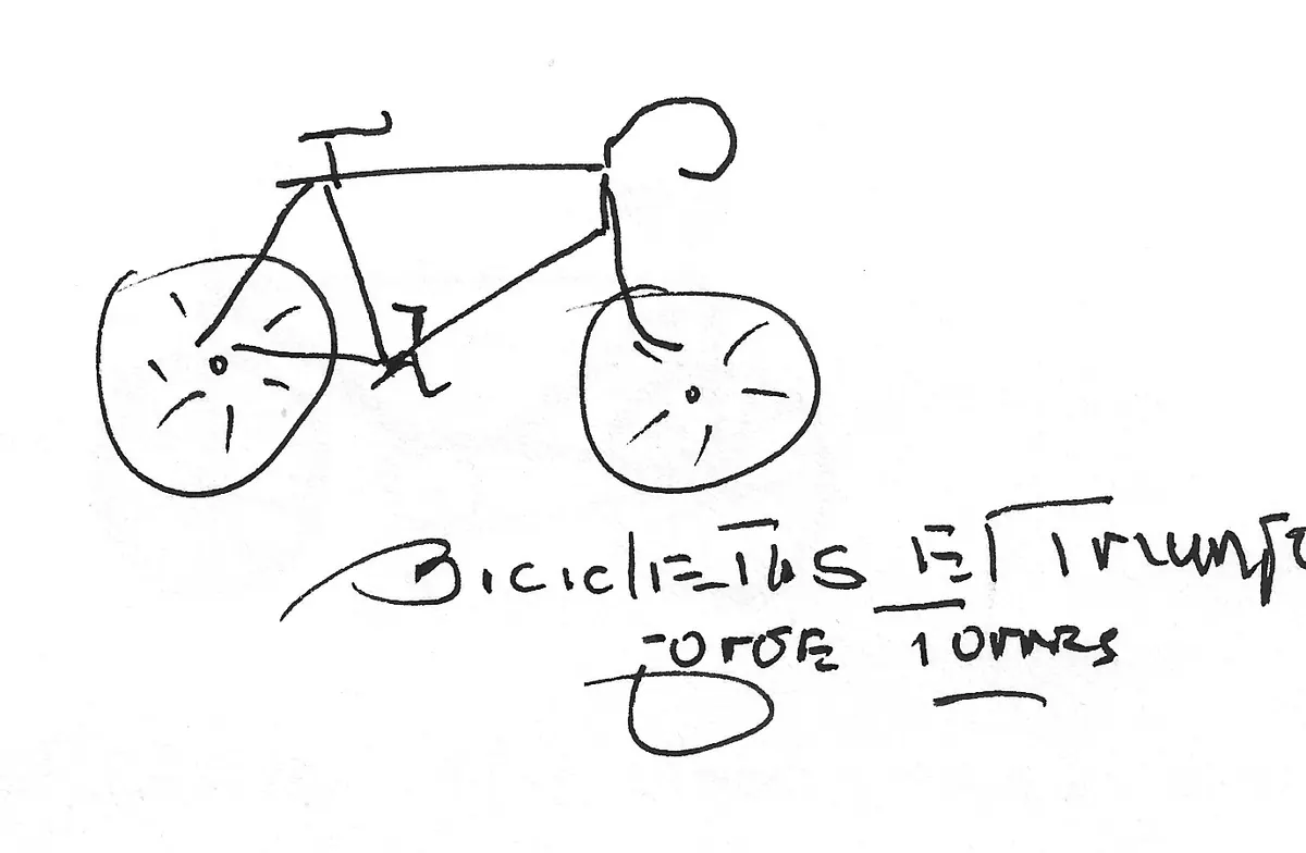 Bicicleta dibujada a mano, Bike - 182
