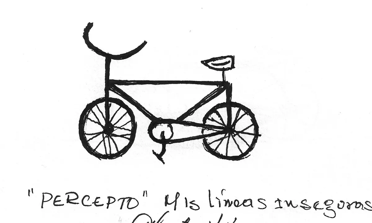 Bicicleta dibujada a mano, Bike - 183