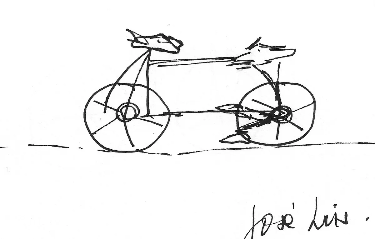 Bicicleta dibujada a mano, Bike - 184