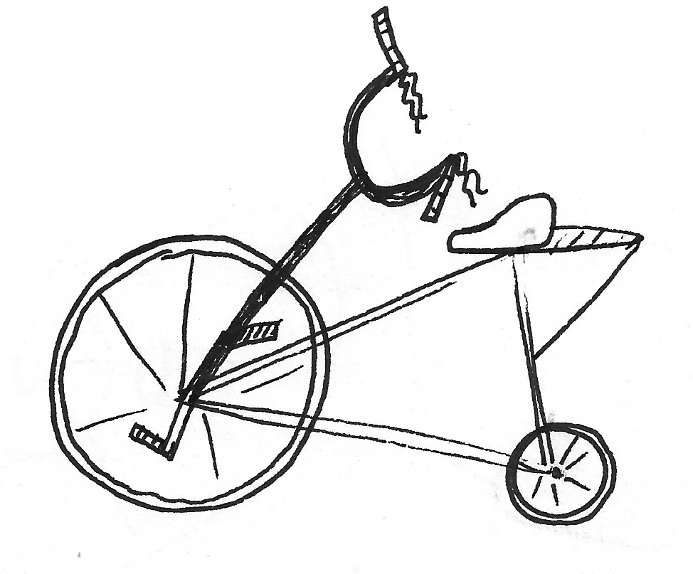 Bicicleta dibujada a mano, Bike - 189