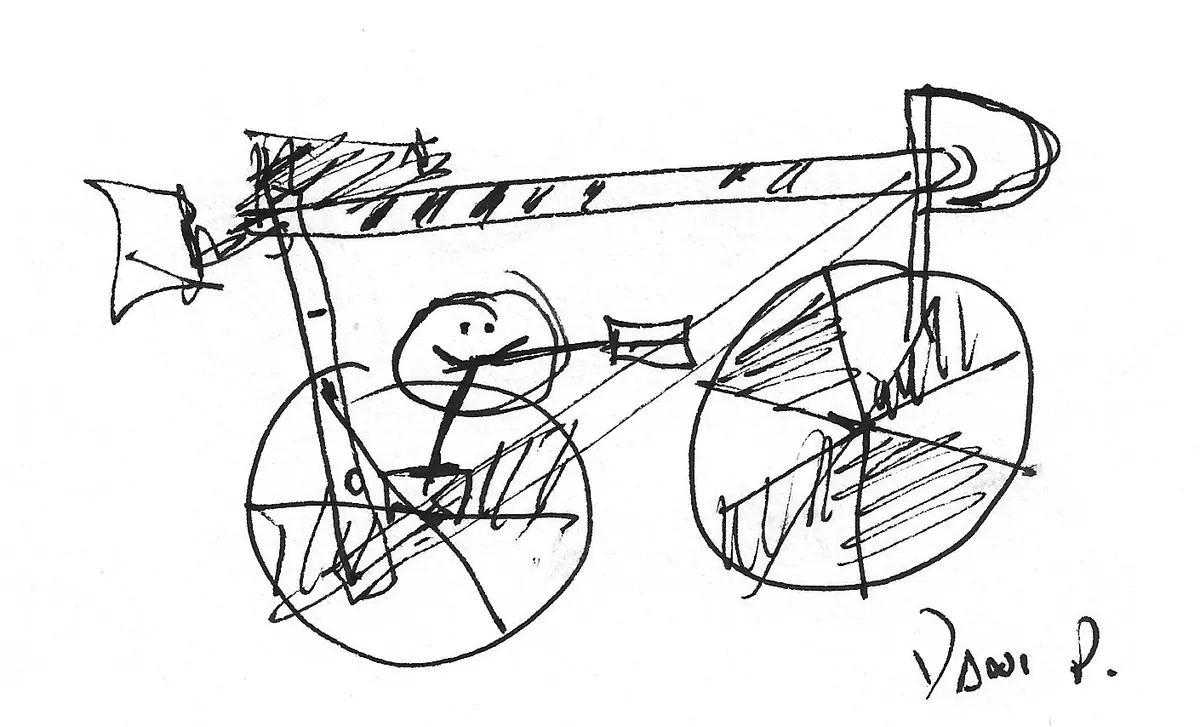 Bicicleta dibujada a mano, Bike - 192