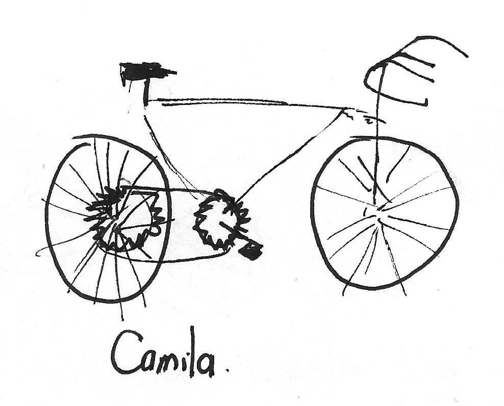 Bicicleta dibujada a mano, Bike - 201