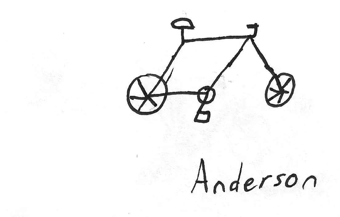 Bicicleta dibujada a mano, Bike - 205