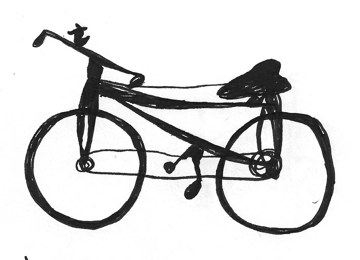 Bicicleta dibujada a mano, Bike - 210