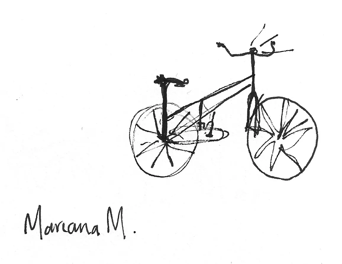 Bicicleta dibujada a mano, Bike - 211