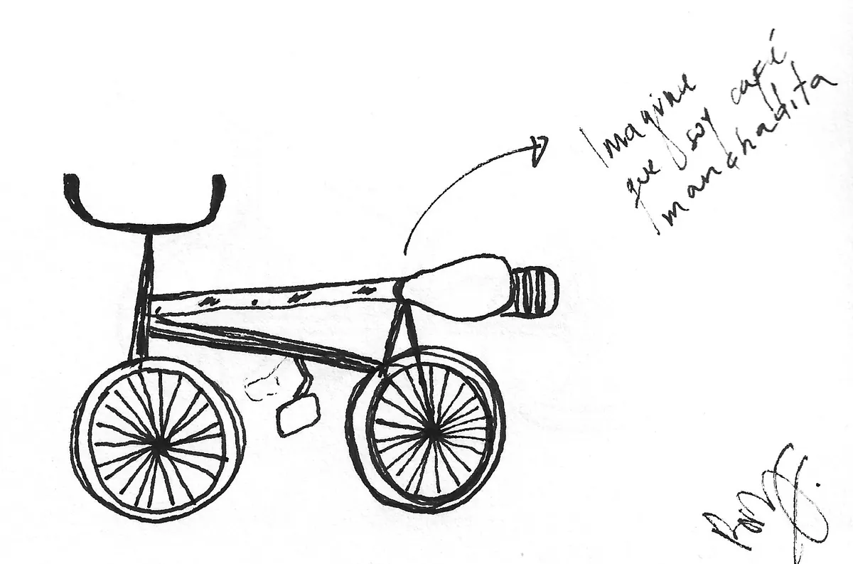Bicicleta dibujada a mano, Bike - 215