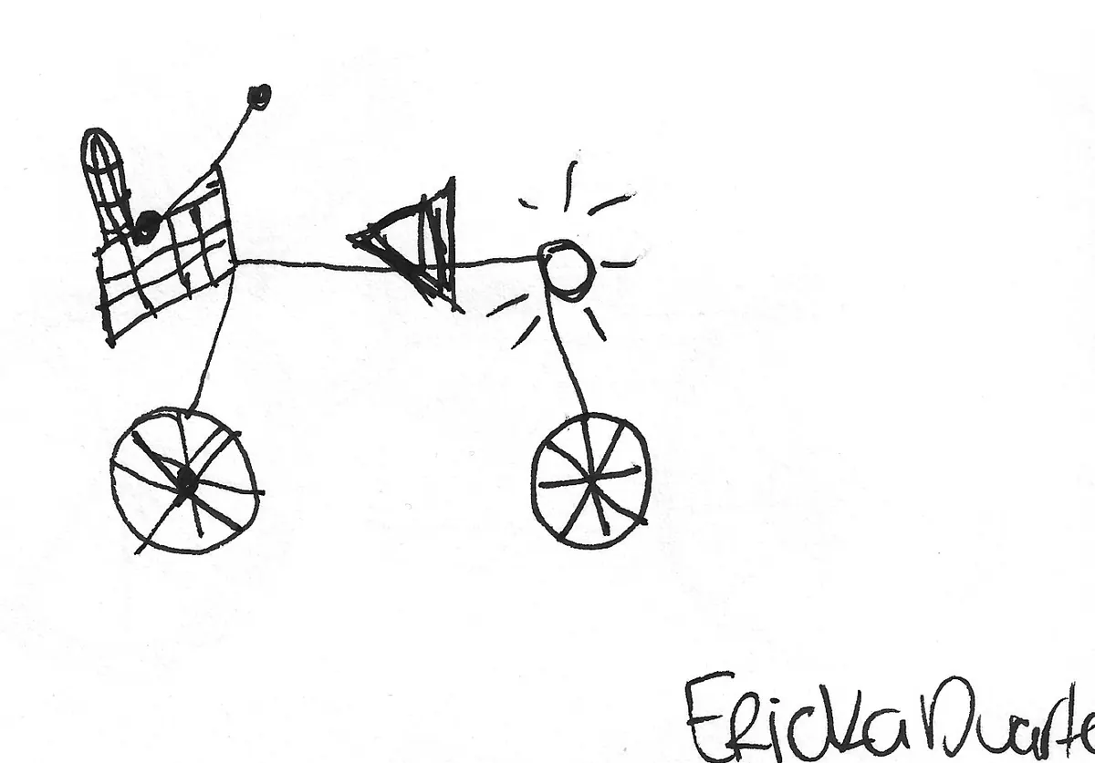 Bicicleta dibujada a mano, Bike - 218