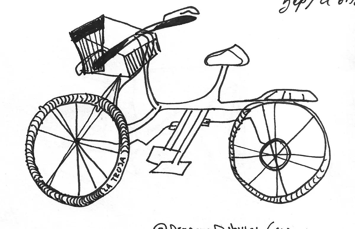 Bicicleta dibujada a mano, Bike - 219