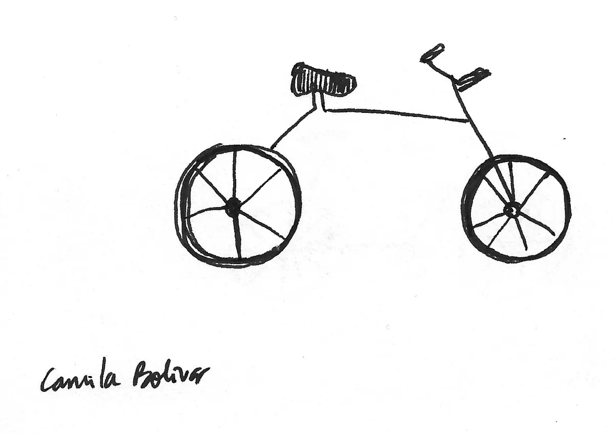 Bicicleta dibujada a mano, Bike - 221