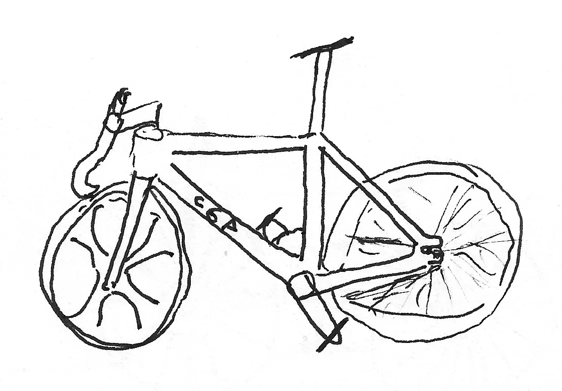 Bicicleta dibujada a mano, Bike - 226