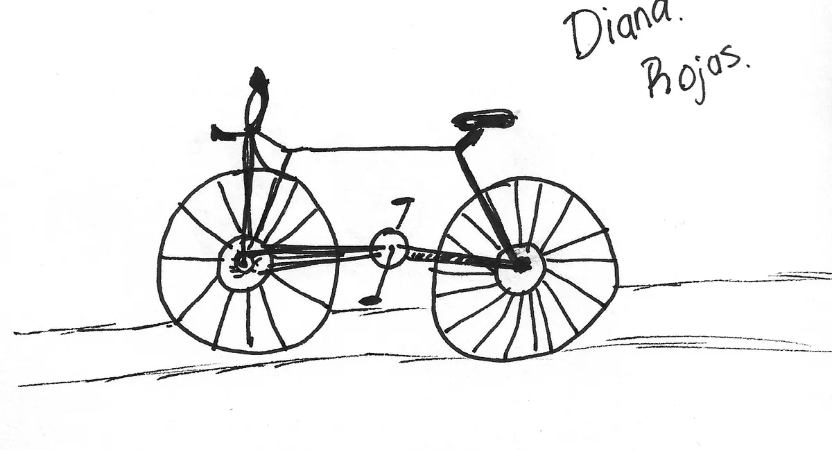Bicicleta dibujada a mano, Bike - 227