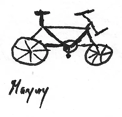 Bicicleta dibujada a mano, Bike - 229