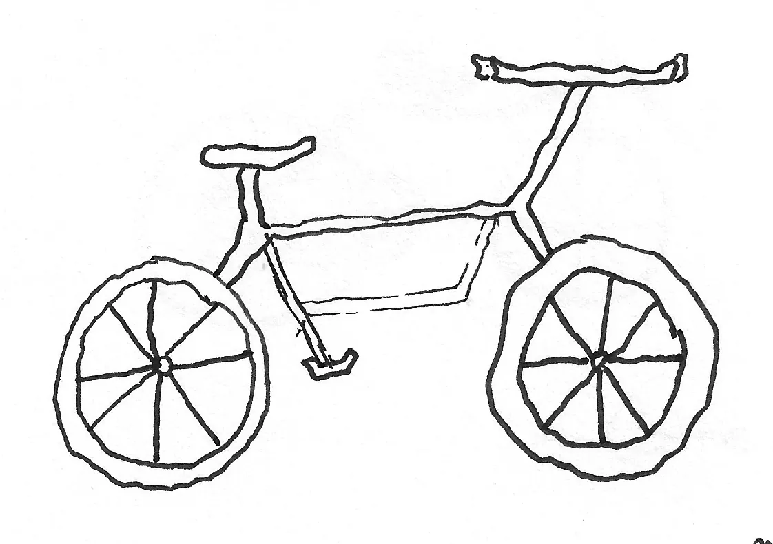 Bicicleta dibujada a mano, Bike - 231