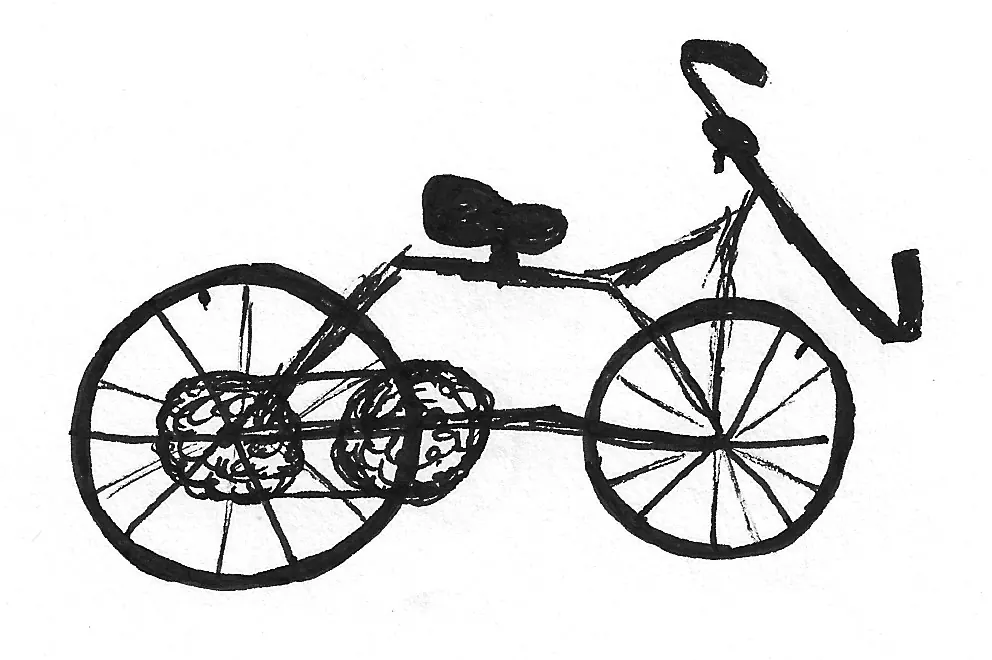Bicicleta dibujada a mano, Bike - 232
