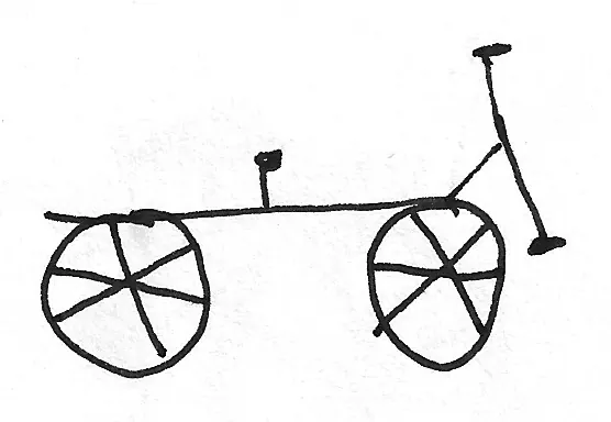 Bicicleta dibujada a mano, Bike - 233