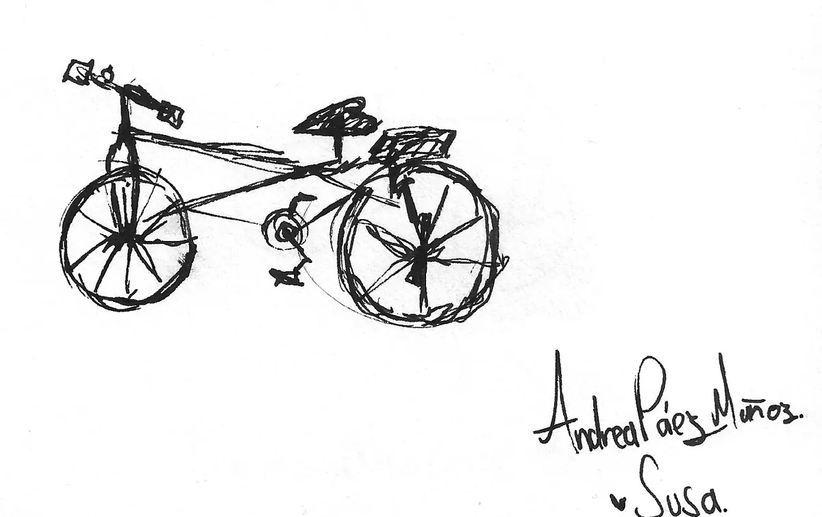 Bicicleta dibujada a mano, Bike - 234