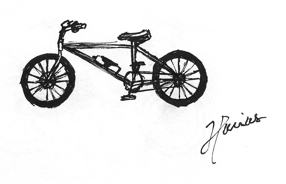 Bicicleta dibujada a mano, Bike - 239