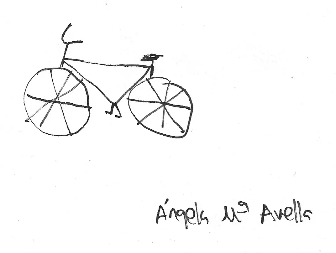 Bicicleta dibujada a mano, Bike - 243