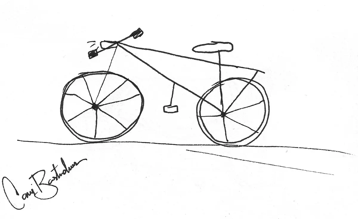 Bicicleta dibujada a mano, Bike - 247