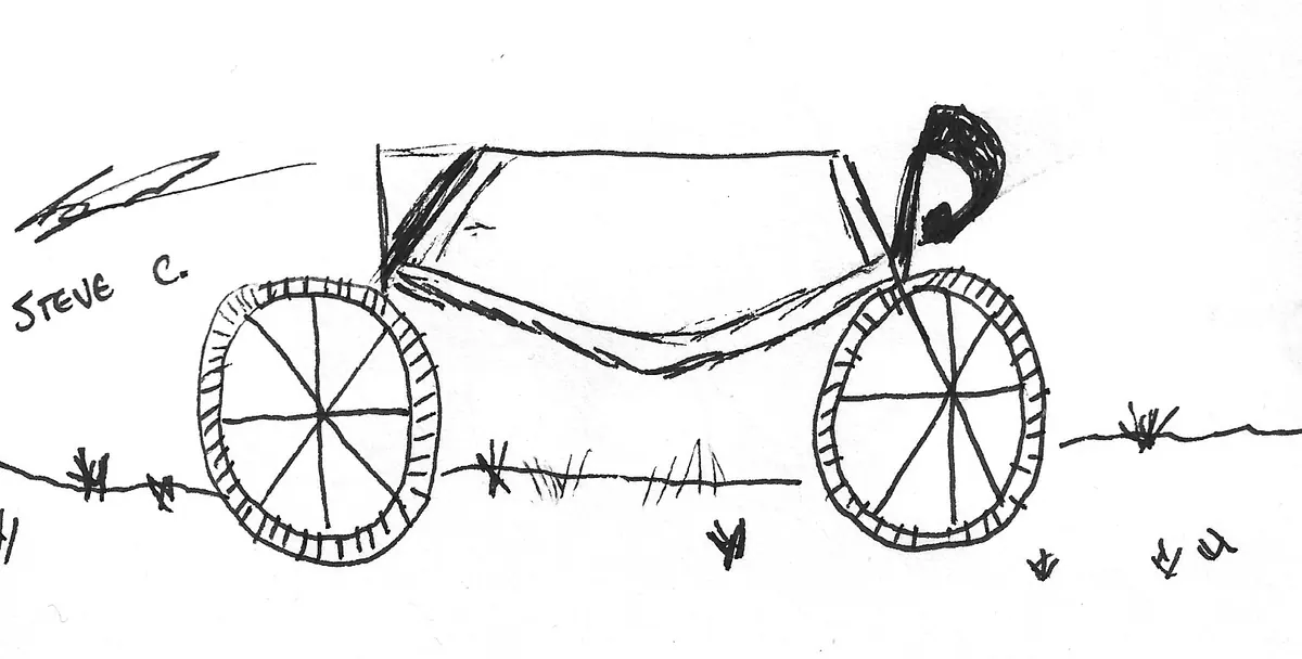 Bicicleta dibujada a mano, Bike - 248