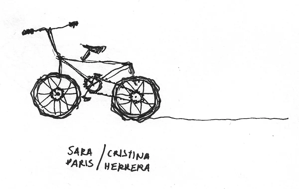 Bicicleta dibujada a mano, Bike - 250